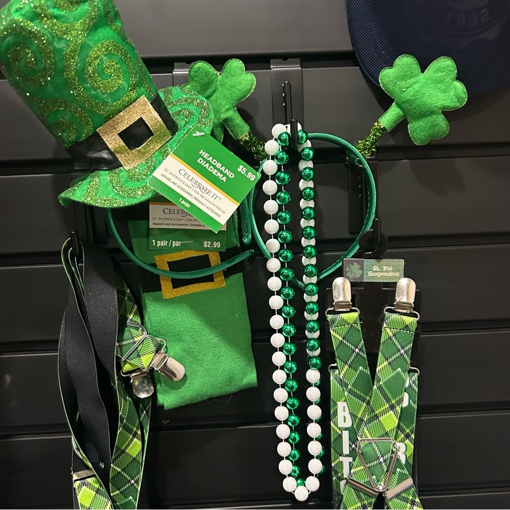 St. Patrick's Day Green Accessories Set